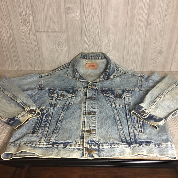 Vintage Levi’s 80s Denim Acid Wash Jacket - Picture 4 of 11
